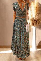 Ditsy Floral Maxi Skirt Set