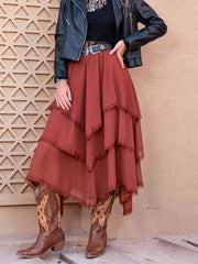 Cascade Midi Skirt