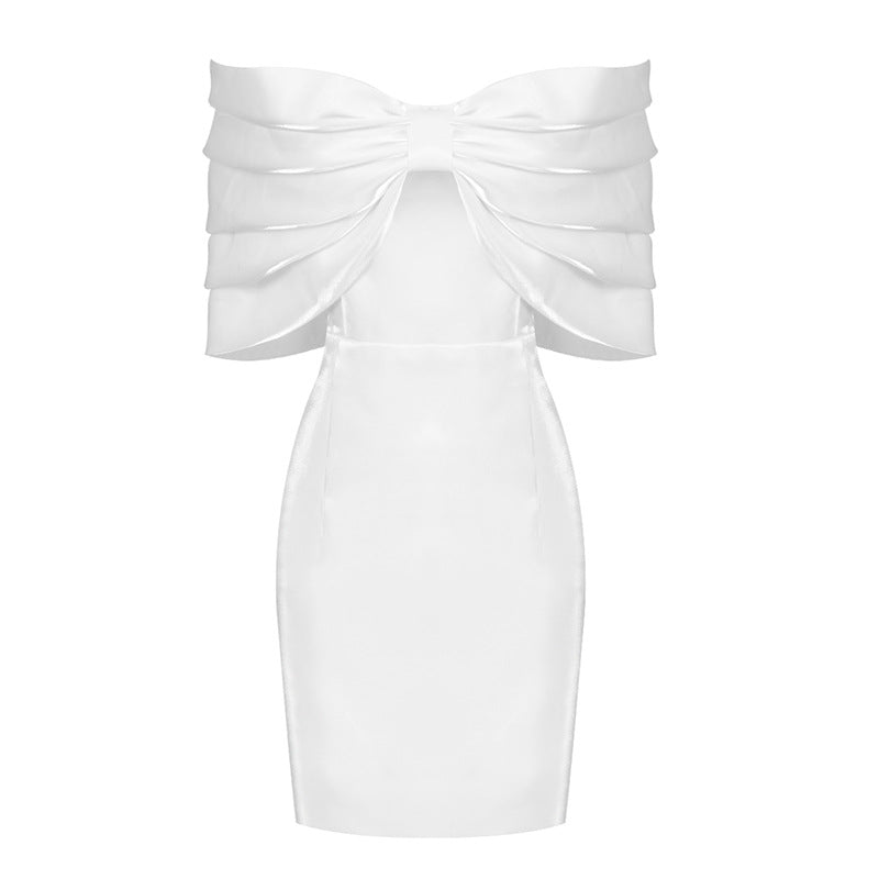 3D Bowknot Body Con Mini Dress