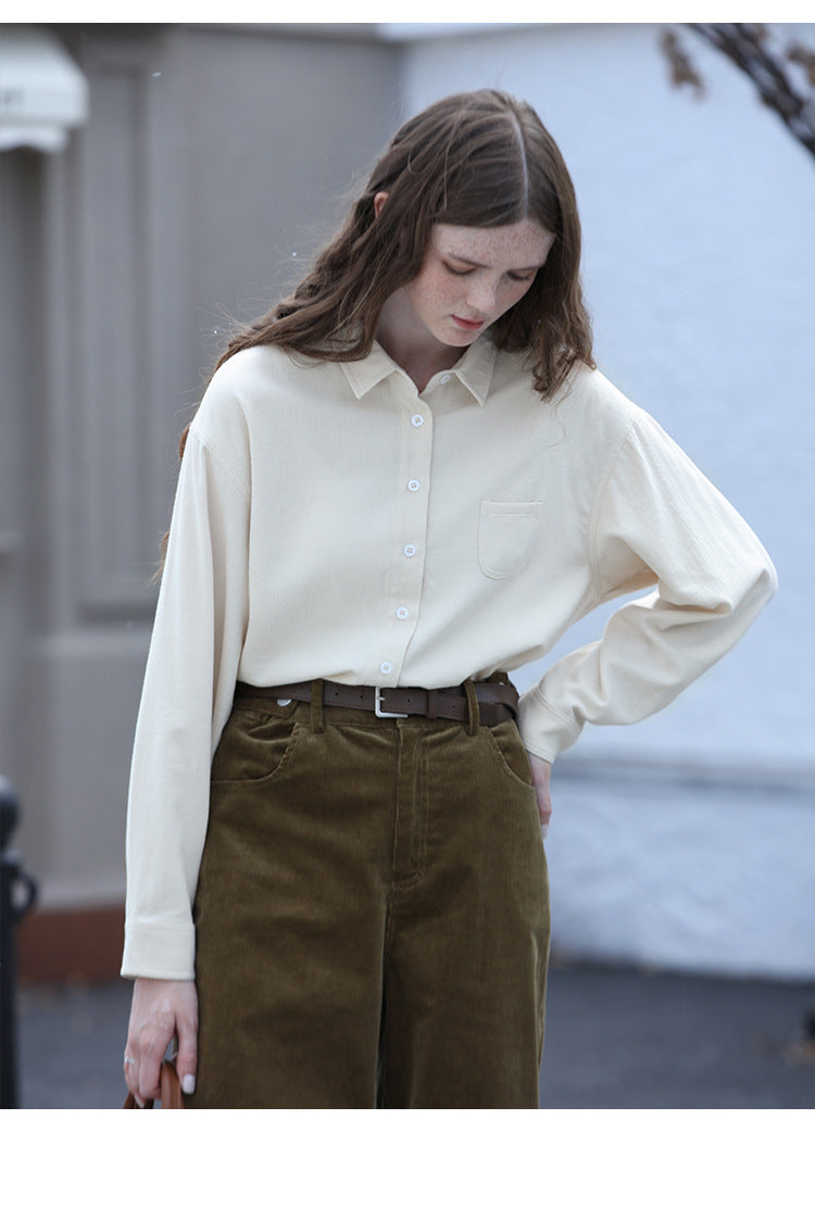 French Cotton Long Sleeve Shirt