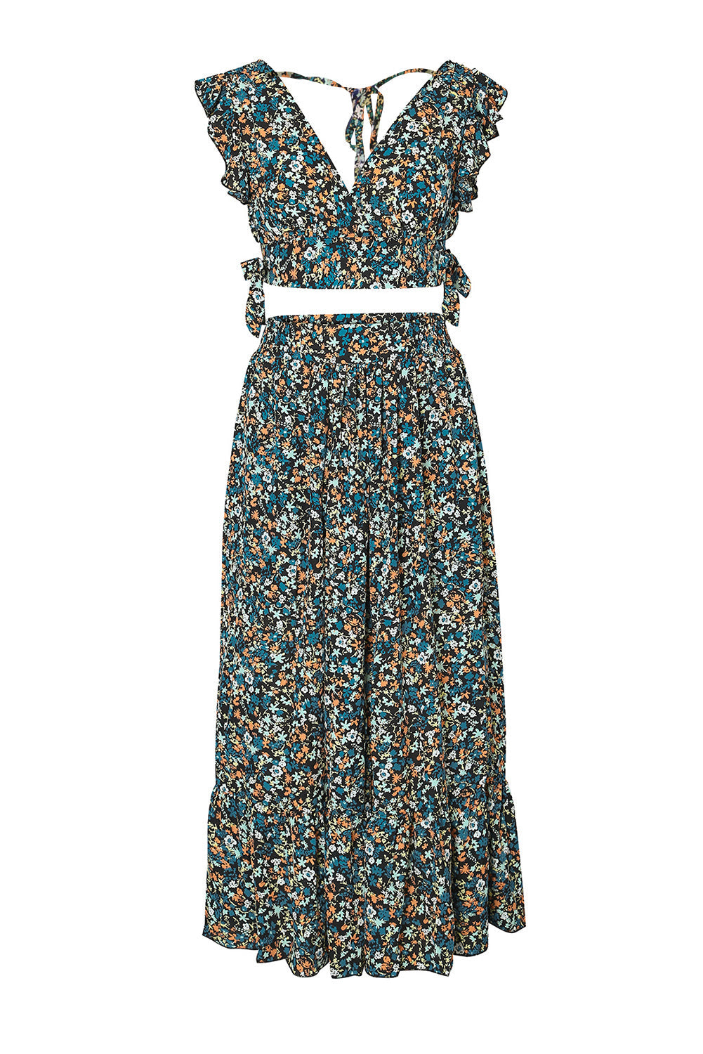 Ditsy Floral Maxi Skirt Set