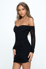 Off Shoulder Body con Mini Dress